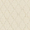 Warm White Ogee Patterned Sherwani Set with Embellished Collar